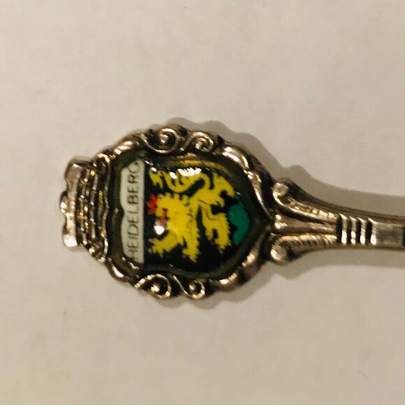 Vintage Souvenir 800 Silver Teaspoon Serving Piece Tea Collector Spoon T… - Picture 2 of 5